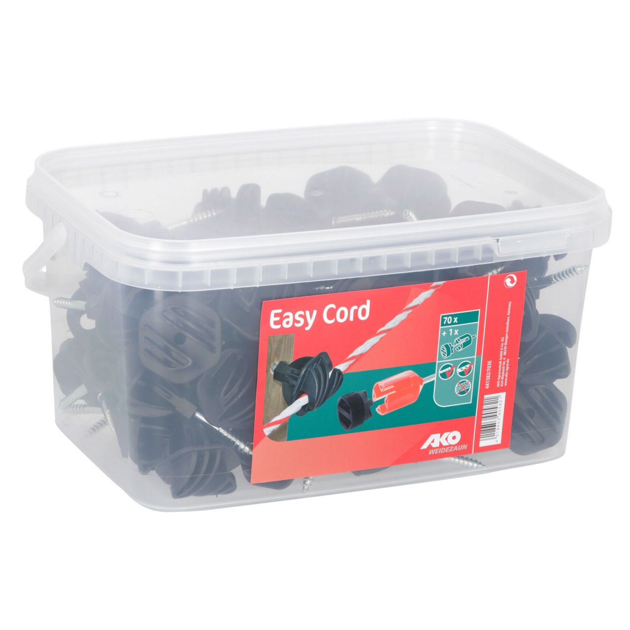 Easy Cord szigetelő villanypásztor vezetékhez - 70 db/doboz + behajtó