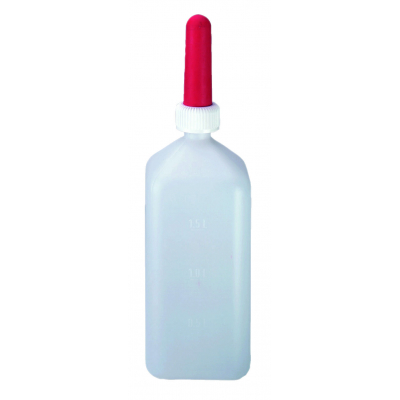 Borjúitató palack - műanyag, szögletes, 2 literes