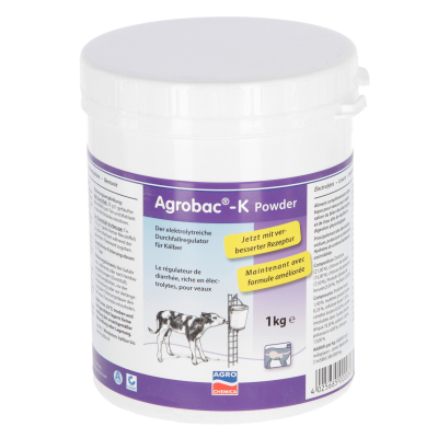 Agrobac®-K természetes méregtelenítő, bélrendszer szabályozó por hasmenés borjaknak