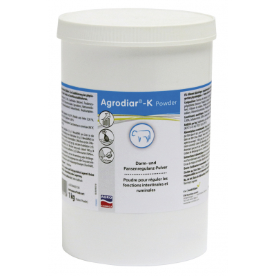 Agrodiar®-K Powder Bélrendszer- és bendőszabályozó por - 1 kg