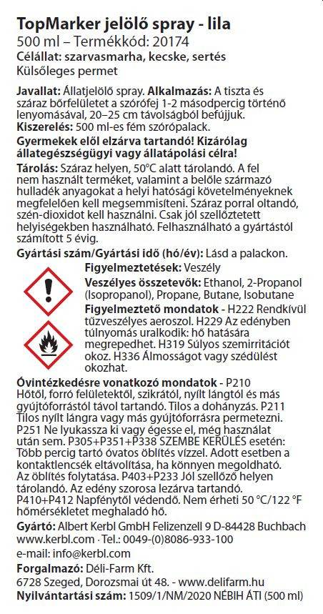 TopMarker állatjelölő spray