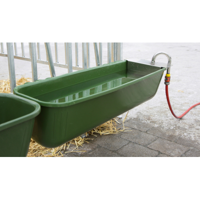 Hosszú itatóvályú úszószeleppel - zöld, műanyag, 1/2", 42 l, 100 cm