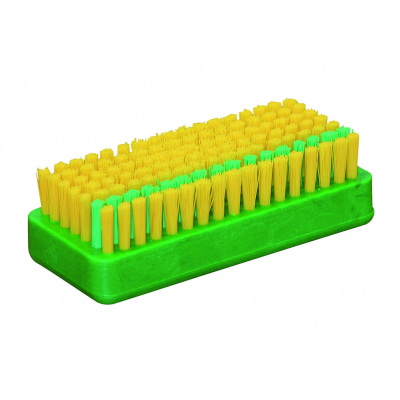 Kézmosókefe - zöld-sárga, 105 x 45 x 30 mm