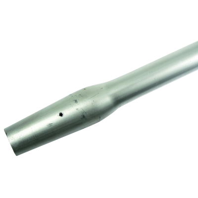 Alumínium lapátnyél - hajlított, átmérő: 39 mm, hossz: 150 cm, D-markolattal