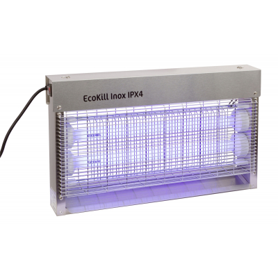 EcoKill Inox IPX4 elektromos légycsapda - 2 x 15 W