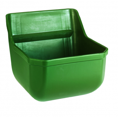 Etető tartós műanyagból - zöld, 9 literes, falra szerelhető
