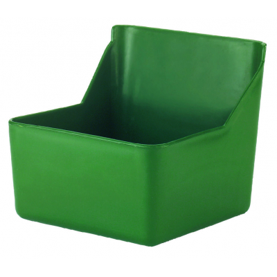 Falra szerelhető etető - zöld, műanyag, 6 literes