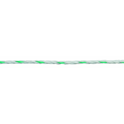 AKO PremiumLine villanypásztor kötél - zöld/fehér, 400 m x 6,5 mm, 0,11 ohm/m, 400 kg