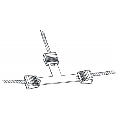 Litzclip® villanypásztor vezeték-T-összekötő - max. 3 mm-es vezetékhez, 5 db/cs