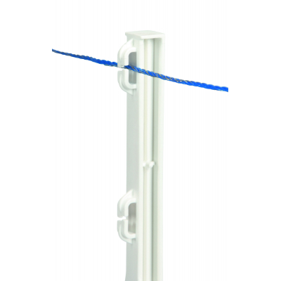 AKO kengyeltaposós műanyag villanypásztor karó - fehér, 163 cm, 5 db/cs