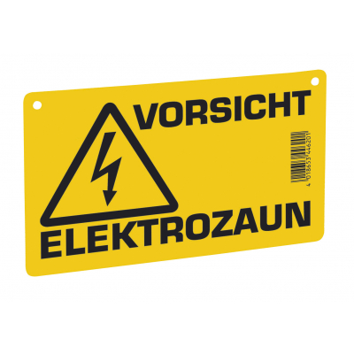 Figyelmeztető tábla villanypásztor rendszerhez - német nyelvű