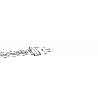 Villanypásztor kapufogó Litzclip® szalagösszekötővel - 40 mm-es szalaghoz
