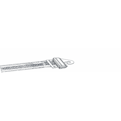 Villanypásztor kapufogó Litzclip® szalagösszekötővel - 40 mm-es szalaghoz