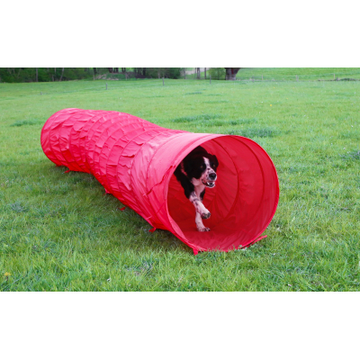 Agility kutya alagút - piros, 5 m, 60 cm
